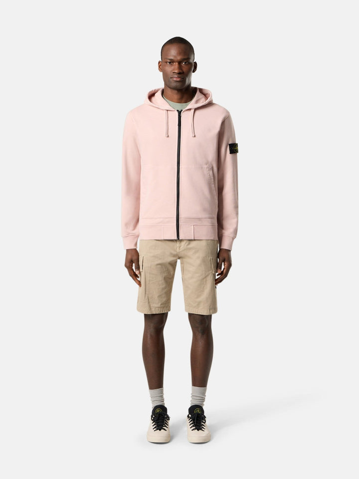 STONE ISLAND - Sweat-shirt zippé doté de capuche à cordon de serrage - Lothaire