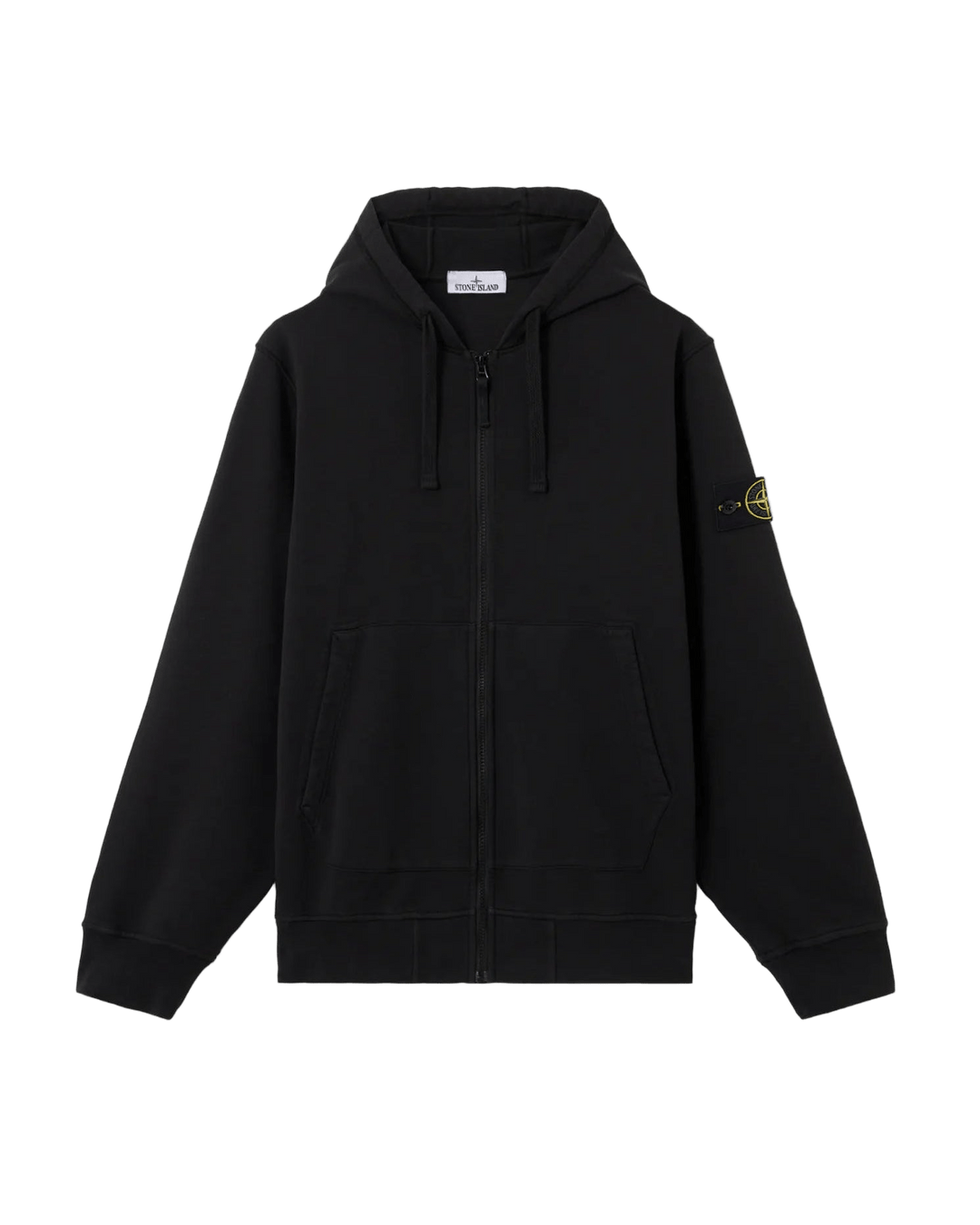 STONE ISLAND - Sweat zippé 6100061 ORGANIC COTTON FLEECE Noir - Lothaire