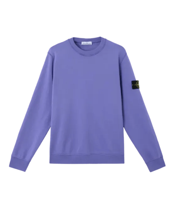 STONE ISLAND - Sweatshirt 6100060 ORGANIC COTTON FLEECE Violet - Lothaire