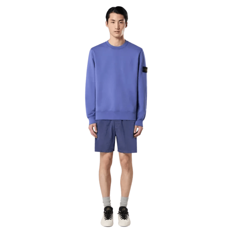 STONE ISLAND - Sweatshirt 6100060 ORGANIC COTTON FLEECE Violet - Lothaire