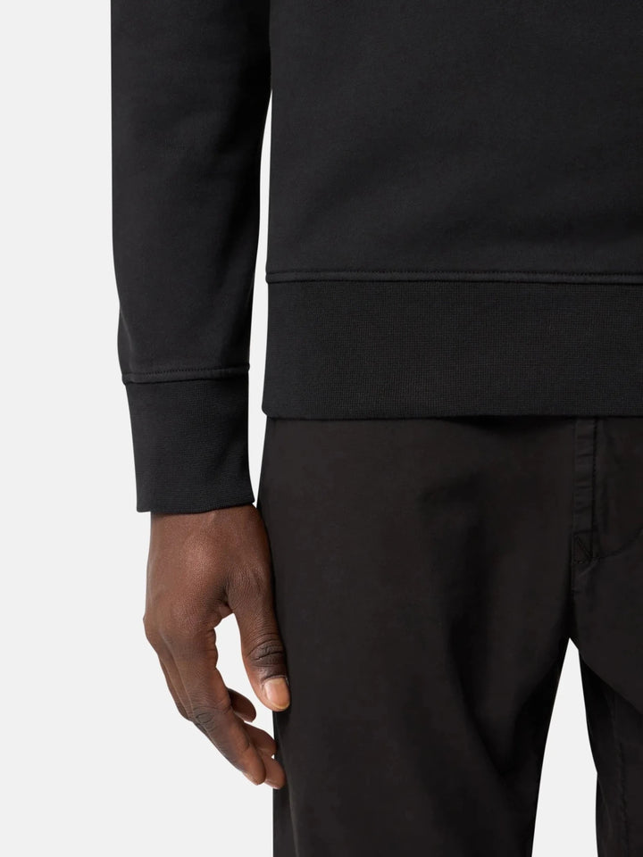 STONE ISLAND - Sweatshirt 6100070 ORGANIC COTTON FLEECE Noir - Lothaire