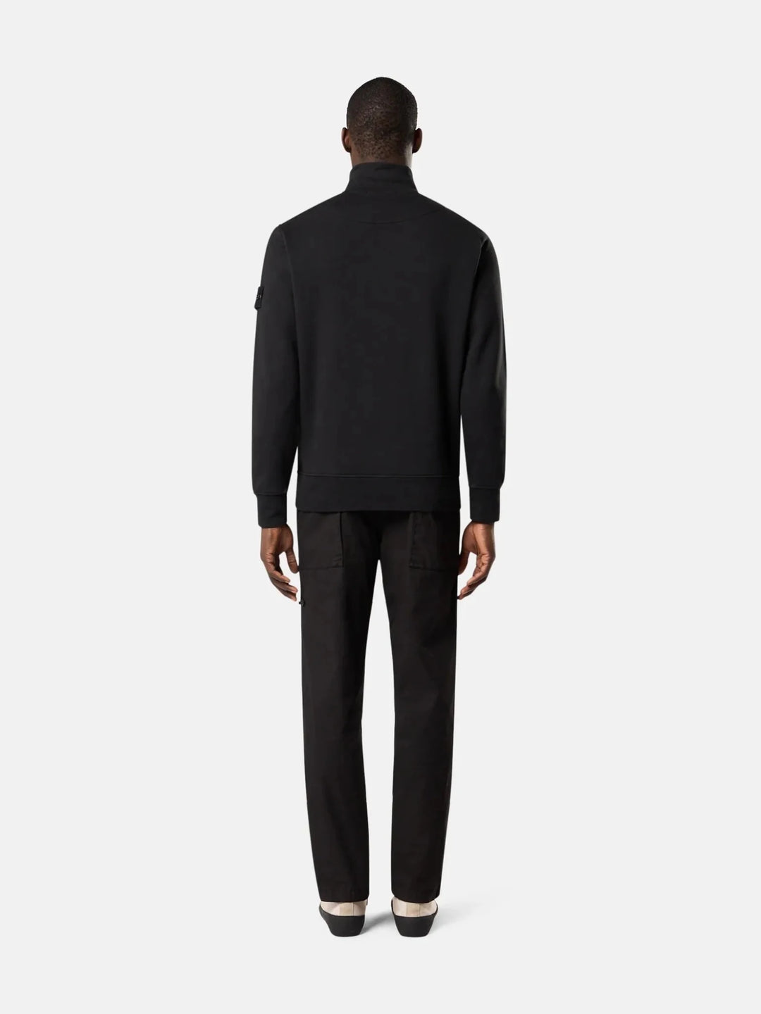 STONE ISLAND - Sweatshirt 6100070 ORGANIC COTTON FLEECE Noir - Lothaire
