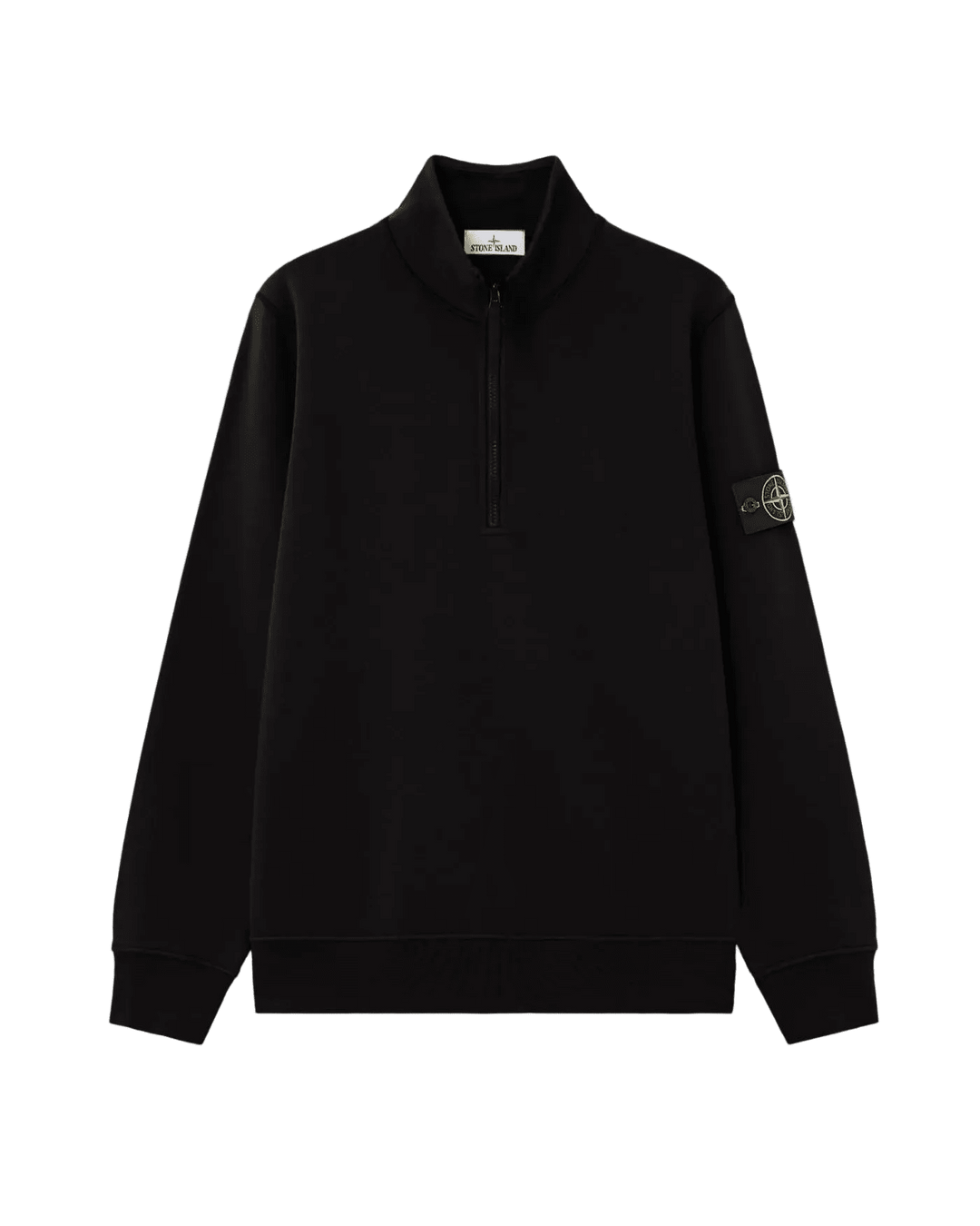 STONE ISLAND - Sweatshirt 6100070 ORGANIC COTTON FLEECE Noir - Lothaire