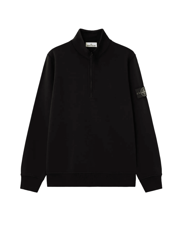 STONE ISLAND - Sweatshirt 6100070 ORGANIC COTTON FLEECE Noir - Lothaire