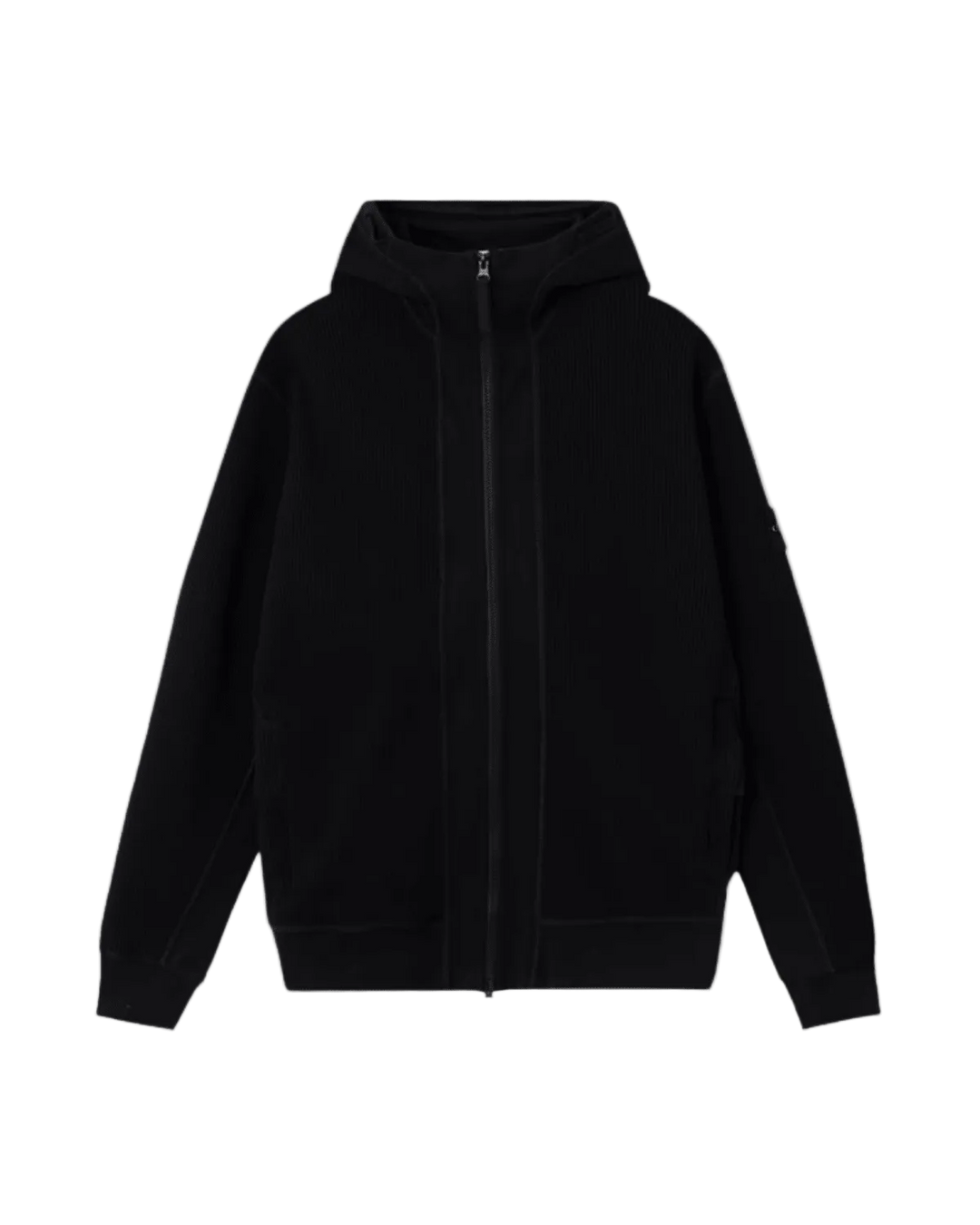 STONE ISLAND - Sweatshirt Zippé à Capuche Coupe Regular avec Poches Noir - Lothaire