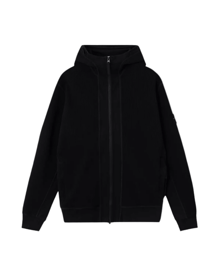 STONE ISLAND - Sweatshirt Zippé à Capuche Coupe Regular avec Poches Noir - Lothaire