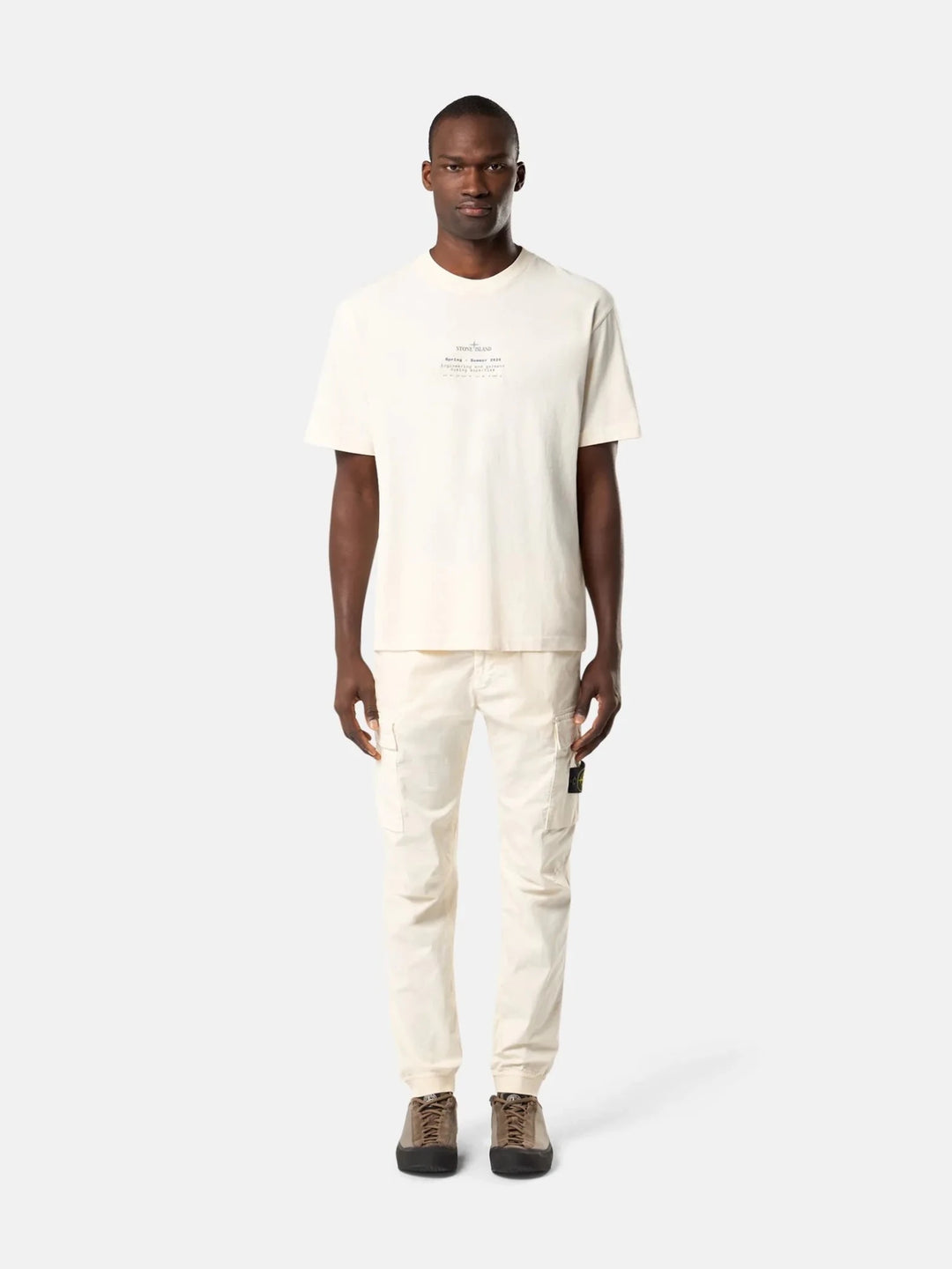 STONE ISLAND - T-Shirt 2100001 ORGANIC COTTON JERSEY Ivoire - Lothaire