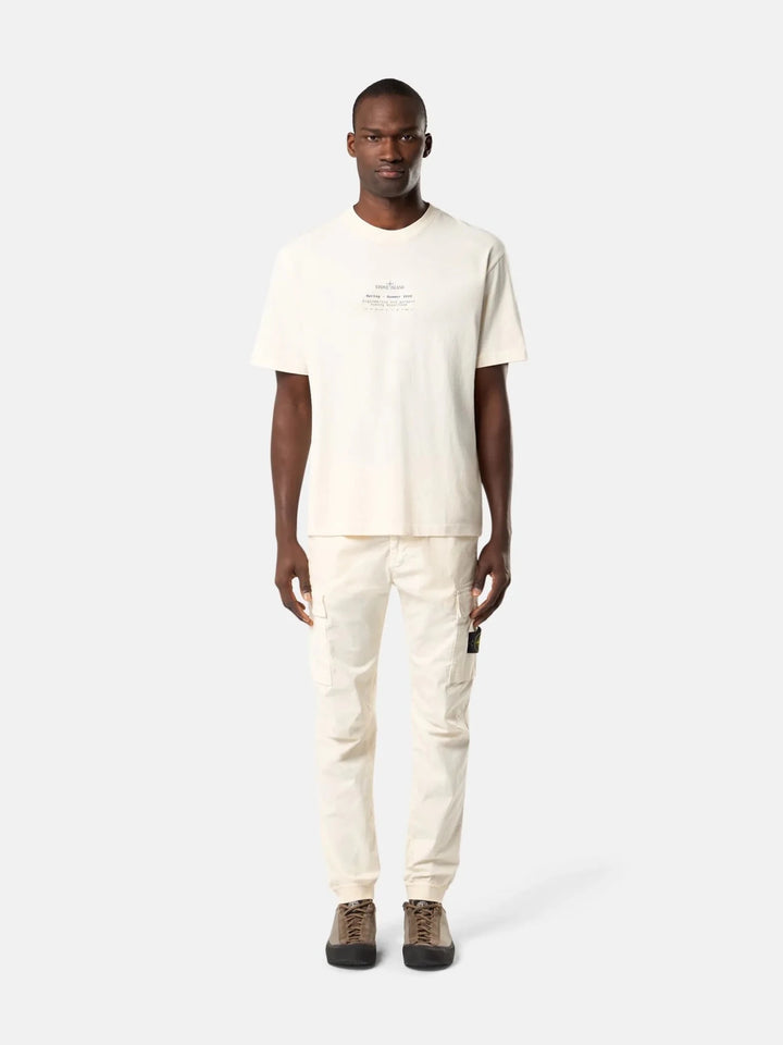 STONE ISLAND - T-Shirt 2100001 ORGANIC COTTON JERSEY Ivoire - Lothaire