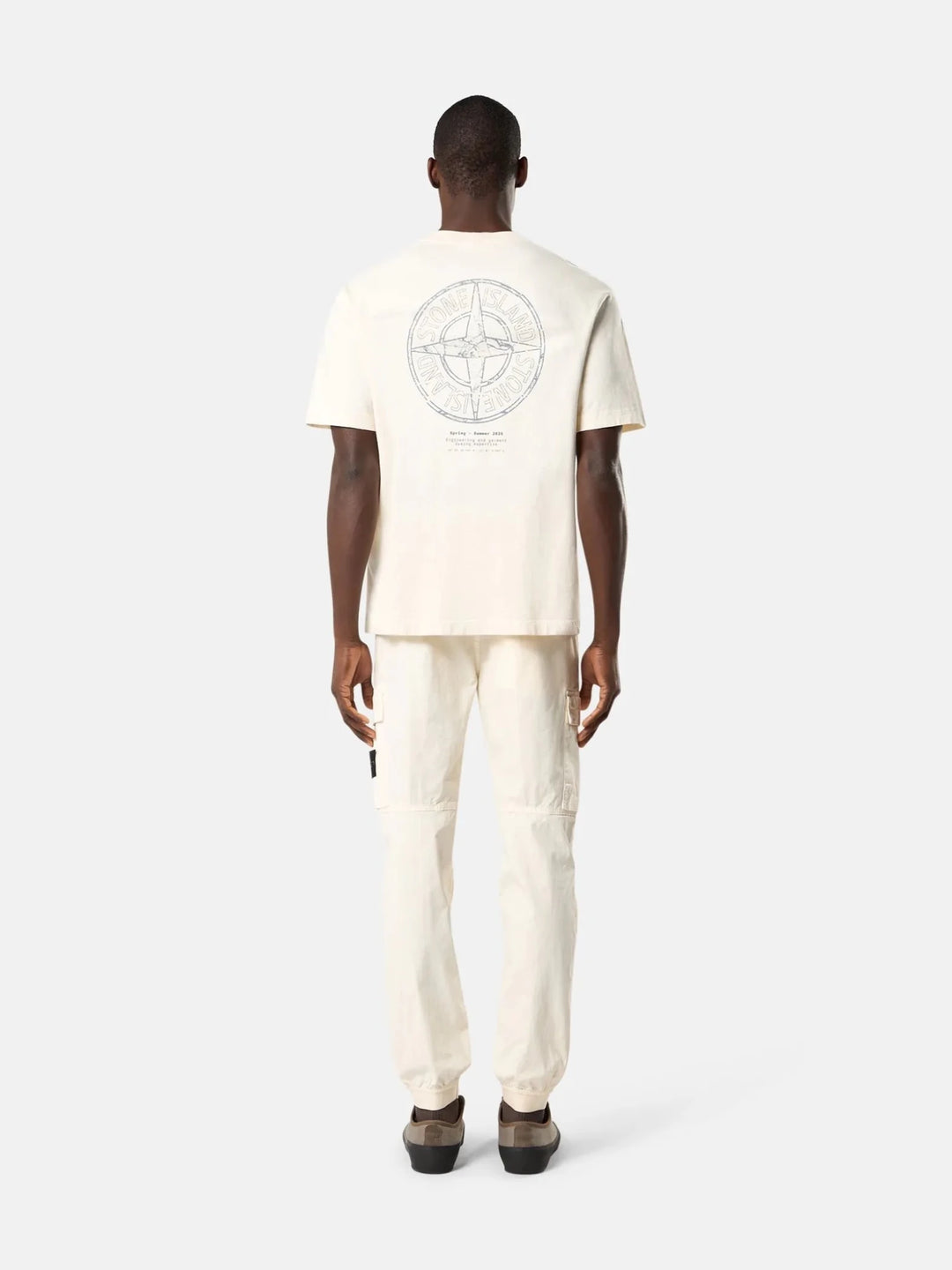 STONE ISLAND - T-Shirt 2100001 ORGANIC COTTON JERSEY Ivoire - Lothaire