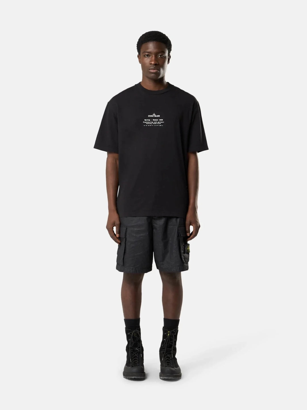 STONE ISLAND - T-Shirt 2100001 ORGANIC COTTON JERSEY Noir - Lothaire