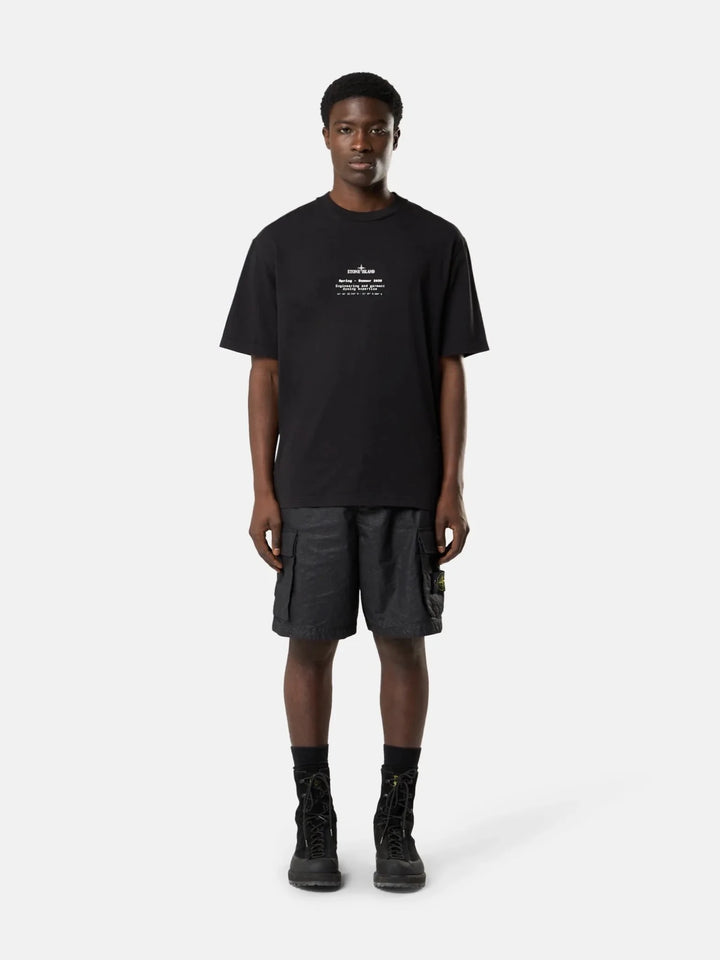 STONE ISLAND - T-Shirt 2100001 ORGANIC COTTON JERSEY Noir - Lothaire