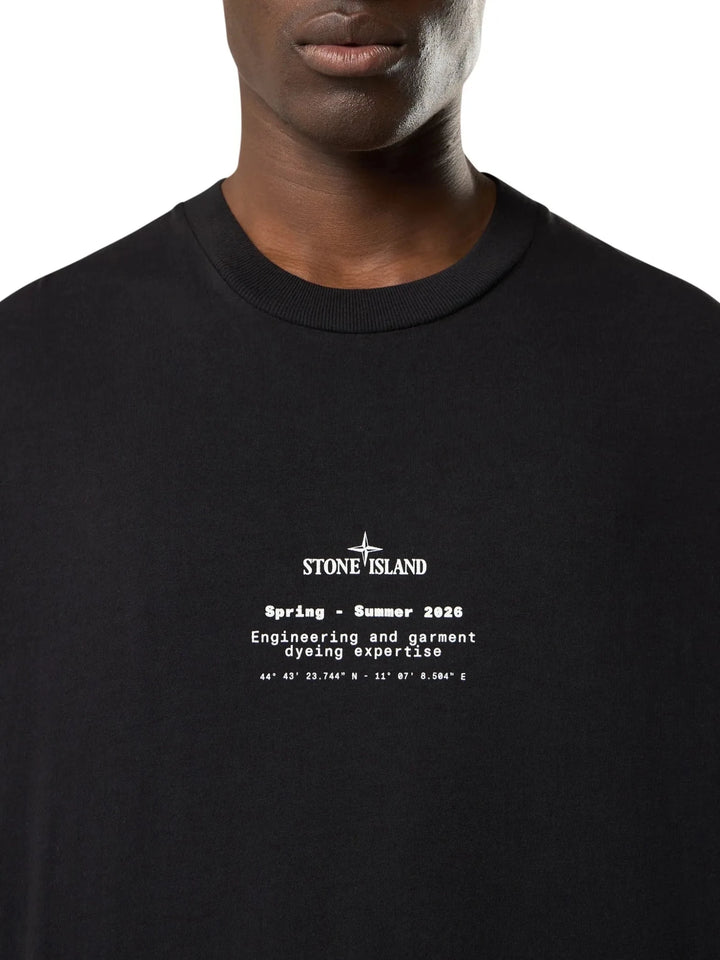 STONE ISLAND - T-Shirt 2100001 ORGANIC COTTON JERSEY Noir - Lothaire