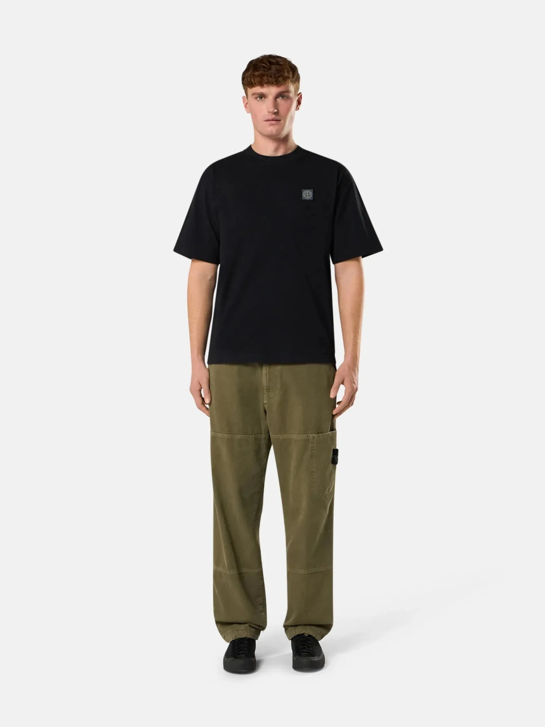 STONE ISLAND - T-Shirt 2100030 COMBED ORGANIC COTTON JERSEY Noir - Lothaire