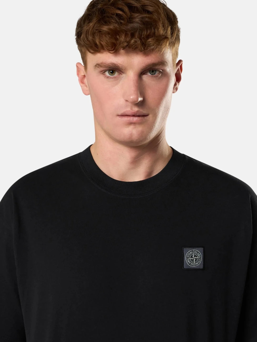 STONE ISLAND - T-Shirt 2100030 COMBED ORGANIC COTTON JERSEY Noir - Lothaire