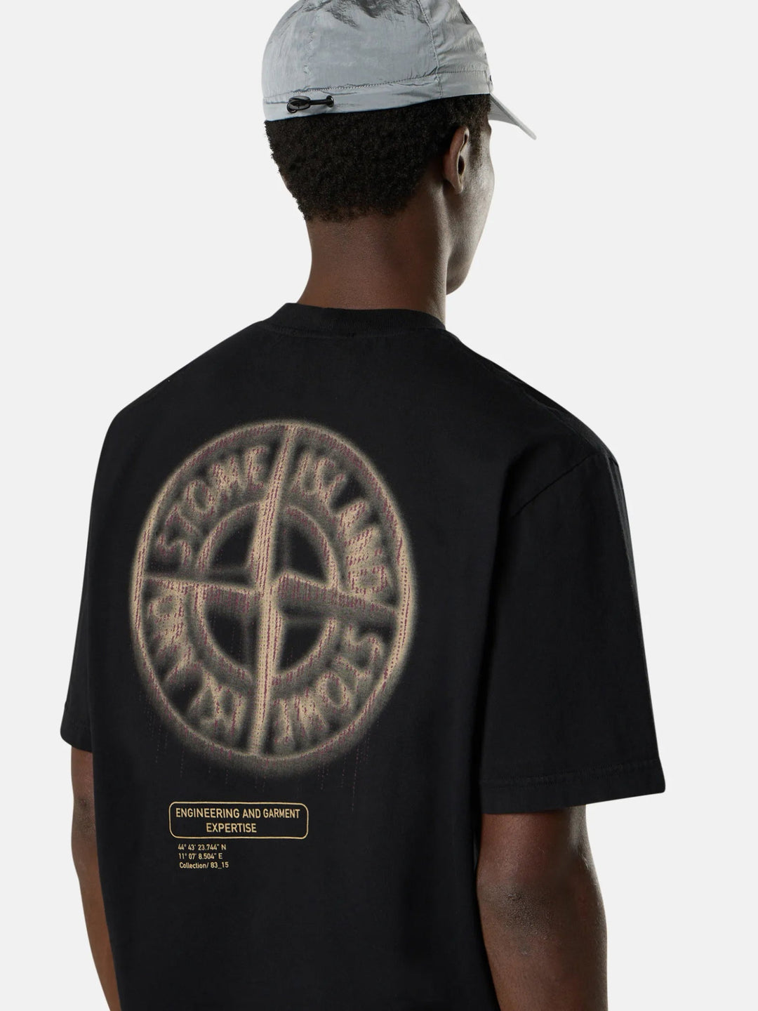 STONE ISLAND - T-shirt 2100037 COMBED ORGANIC COTTON JERSEY Noir - Lothaire