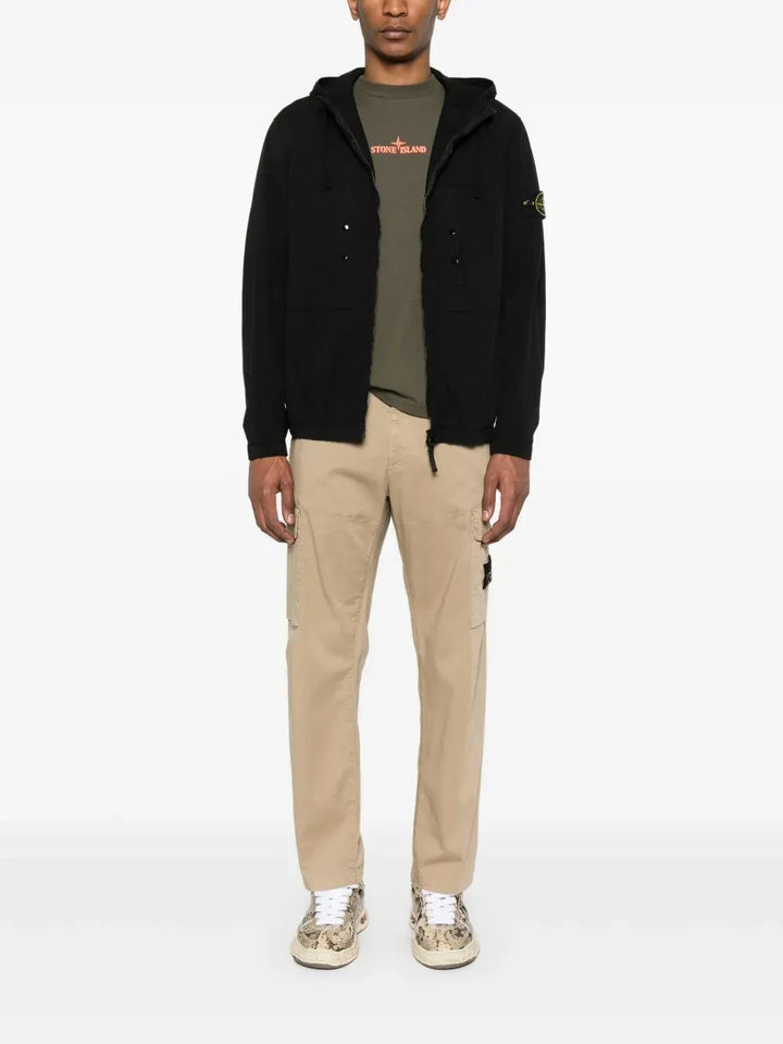STONE ISLAND - T-shirt à logo embossé vert khaki - Lothaire