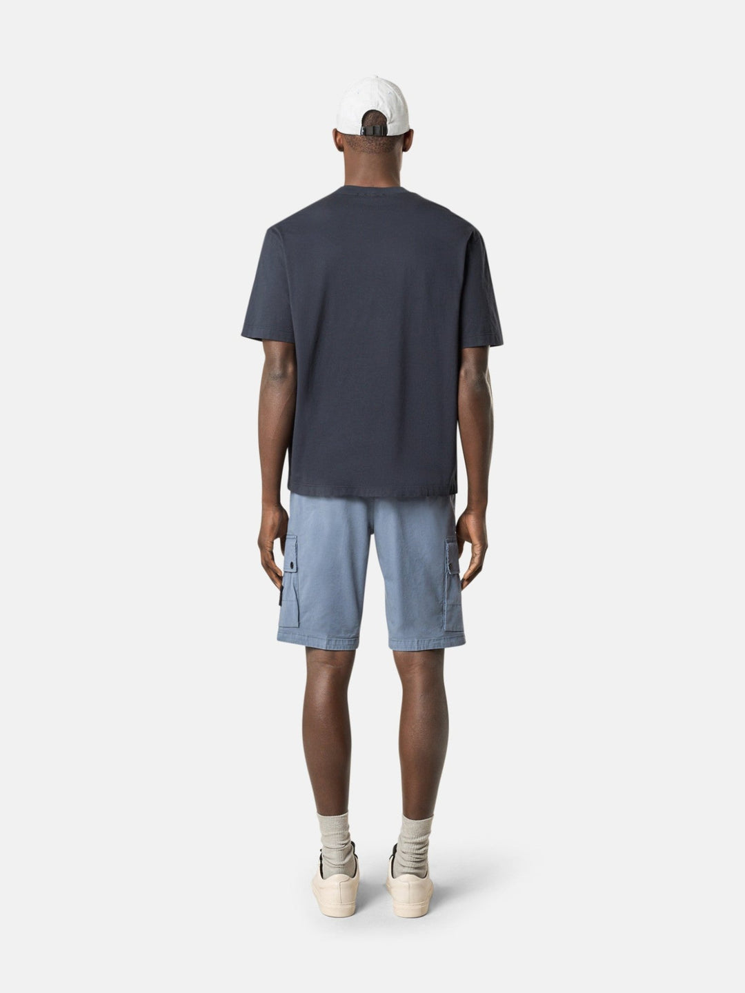 STONE ISLAND - T-shirt à manches courtes avec écusson Bleu marine - Lothaire