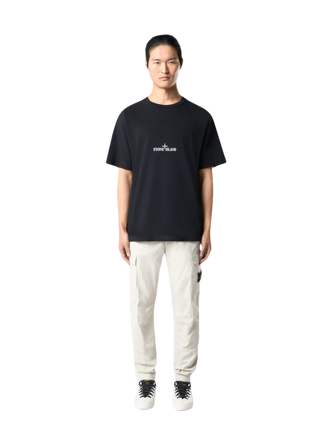 STONE ISLAND - T-shirt à manches courtes Noir - Lothaire
