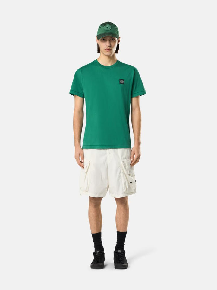 STONE ISLAND - T-shirt ajusté avec écusson boussole Vert malachite - Lothaire
