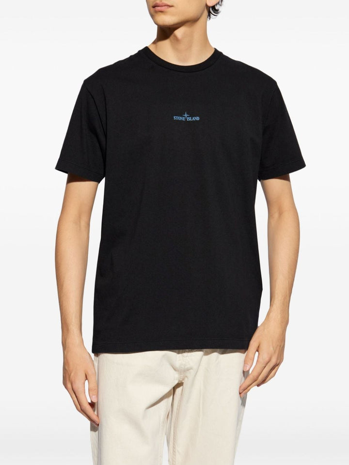 Stone Island - T Shirt black à logo - Lothaire