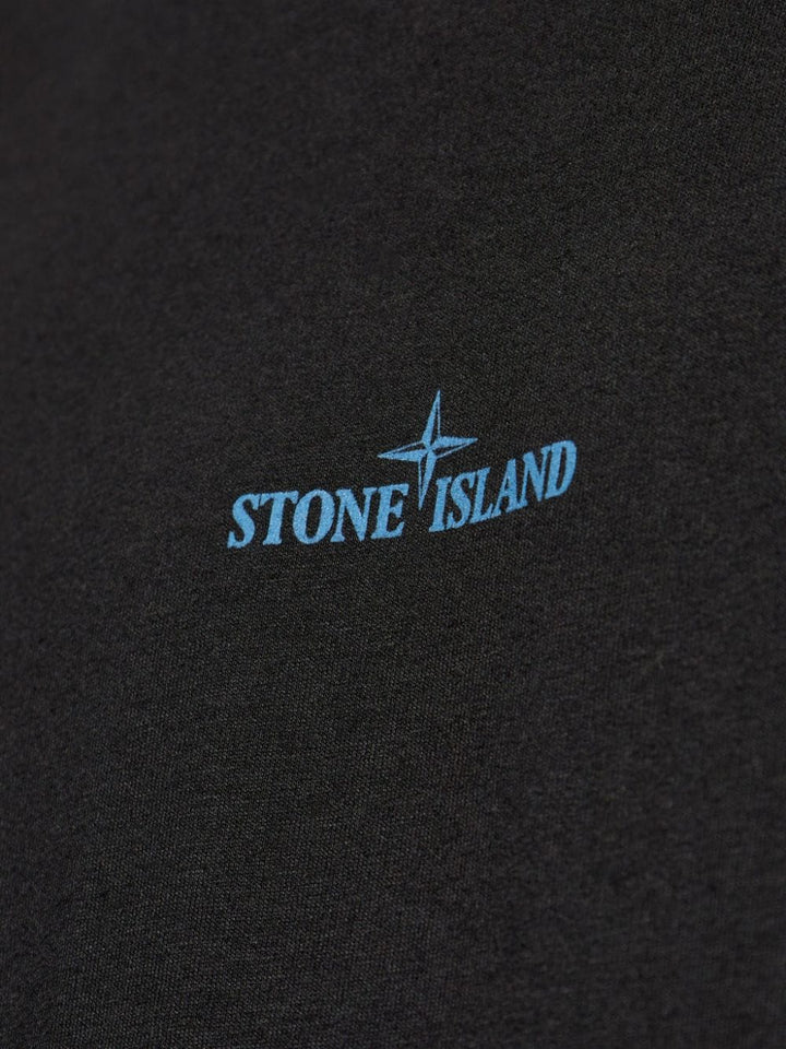Stone Island - T Shirt black à logo - Lothaire