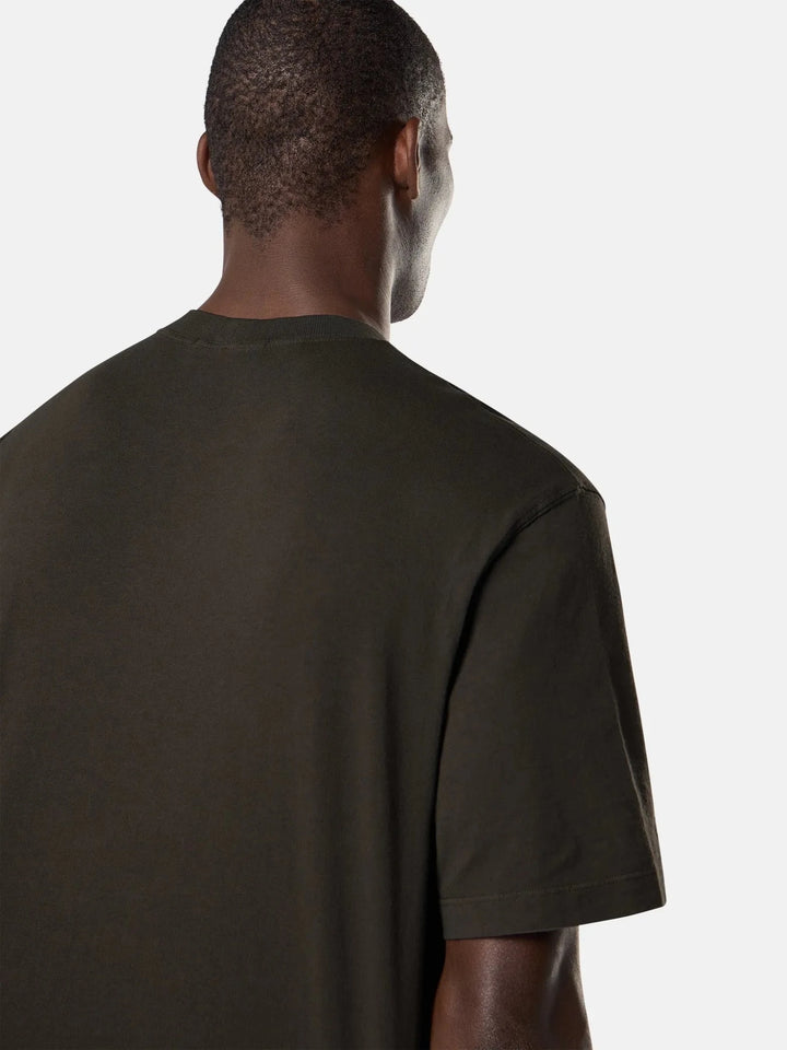 STONE ISLAND - T-Shirt COMBED ORGANIC COTTON JERSEY Gris Charbon - Lothaire