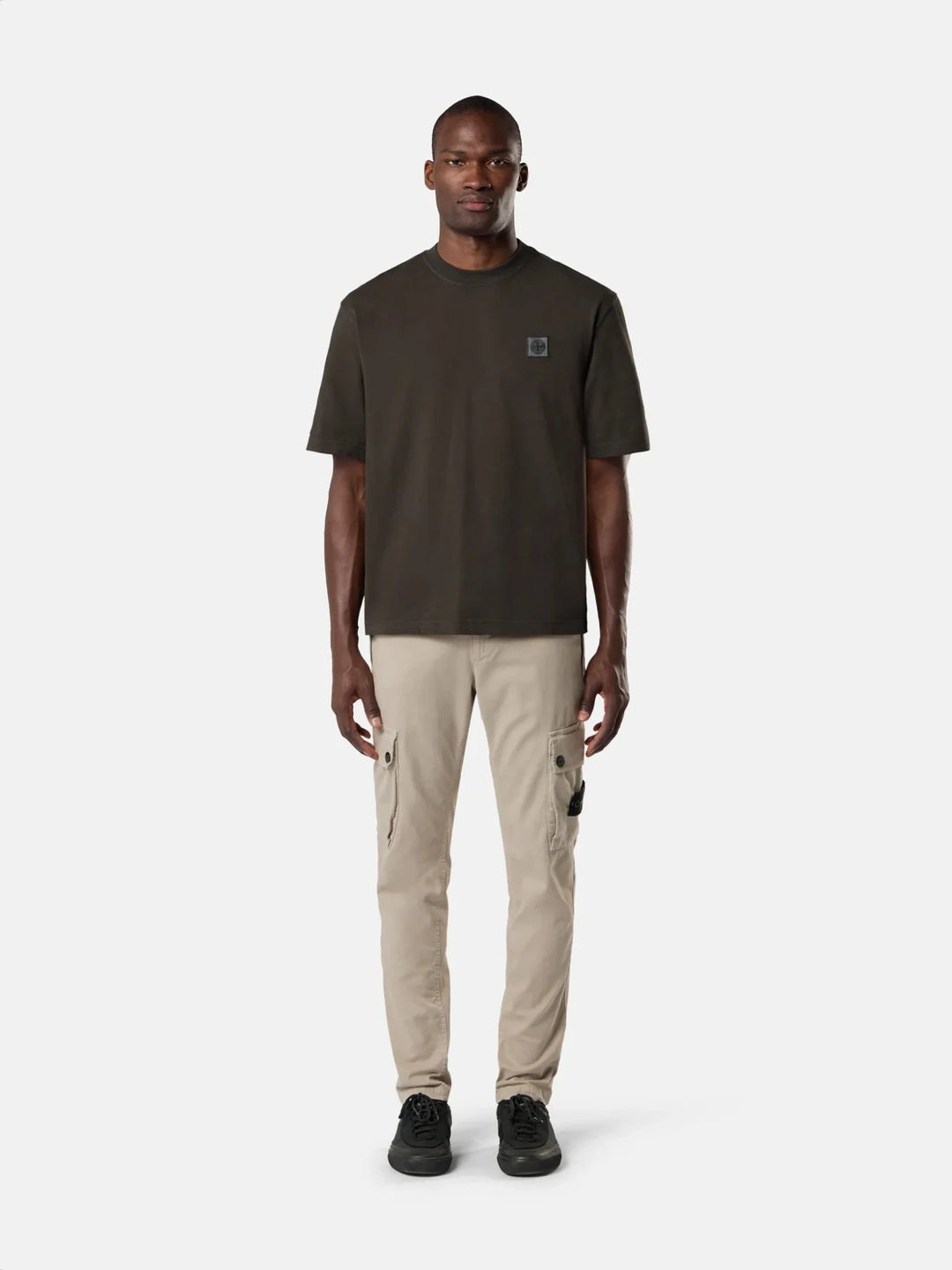 STONE ISLAND - T-Shirt COMBED ORGANIC COTTON JERSEY Gris Charbon - Lothaire