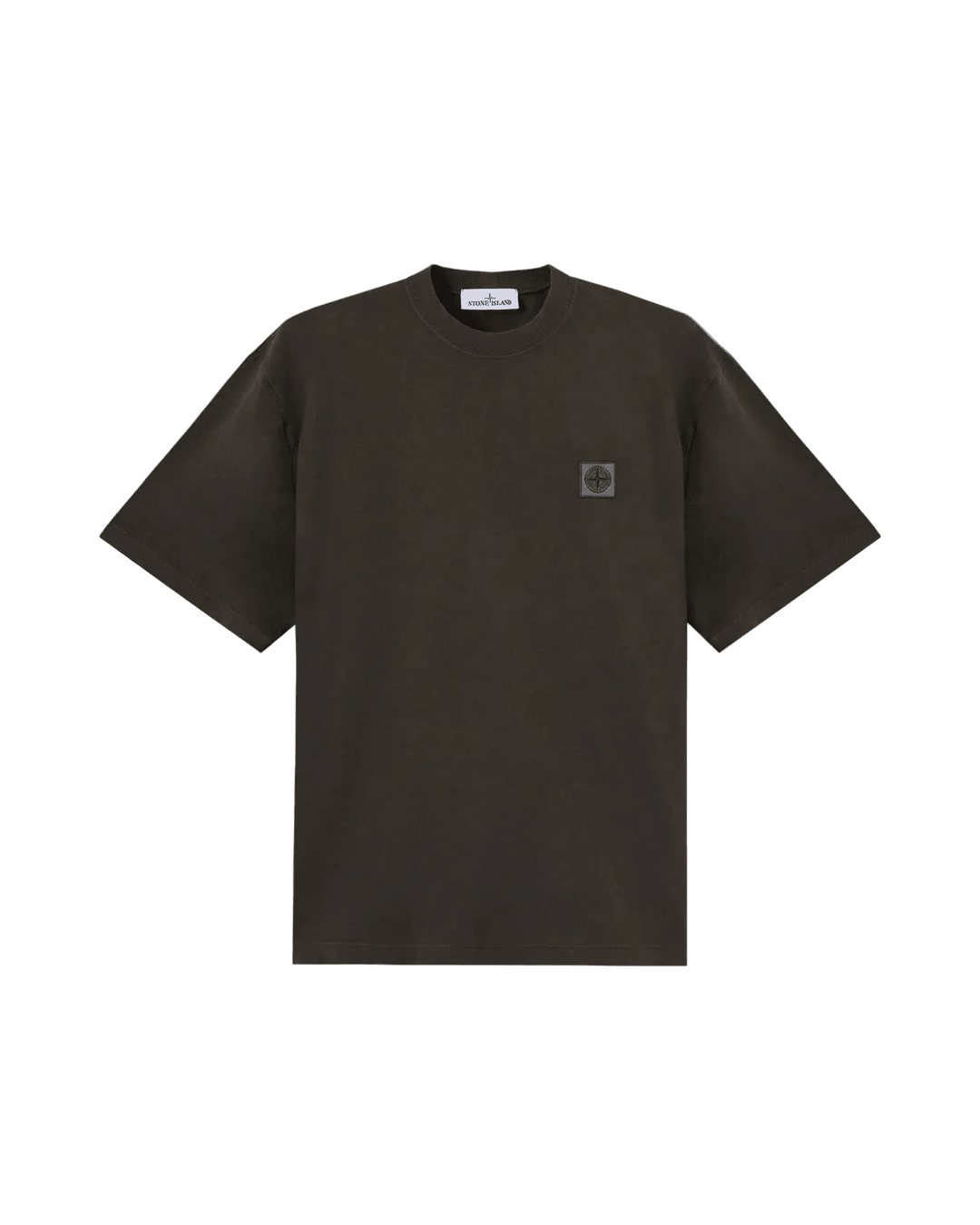STONE ISLAND - T-Shirt COMBED ORGANIC COTTON JERSEY Gris Charbon - Lothaire