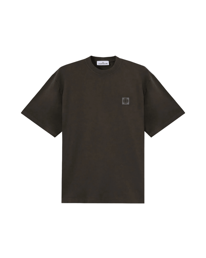 STONE ISLAND - T-Shirt COMBED ORGANIC COTTON JERSEY Gris Charbon - Lothaire