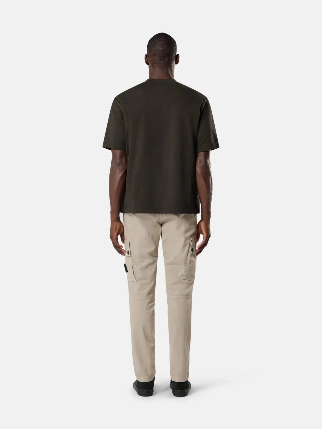 STONE ISLAND - T-Shirt COMBED ORGANIC COTTON JERSEY Gris Charbon - Lothaire