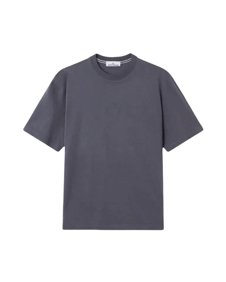 STONE ISLAND - T-shirt coupe classique avec imprimé « Boussole camouflage » Bleu Gris - Lothaire