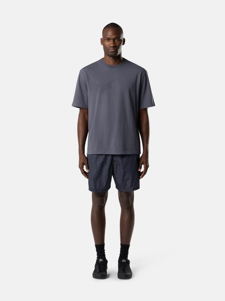 STONE ISLAND - T-shirt coupe classique avec imprimé « Boussole camouflage » Bleu Gris - Lothaire