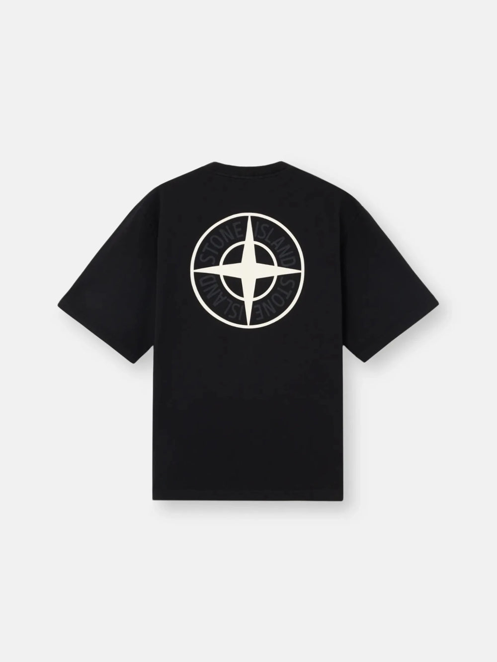 STONE ISLAND - T-shirt coupe regular à manches courtes avec imprimé « Industrial » Noir - Lothaire