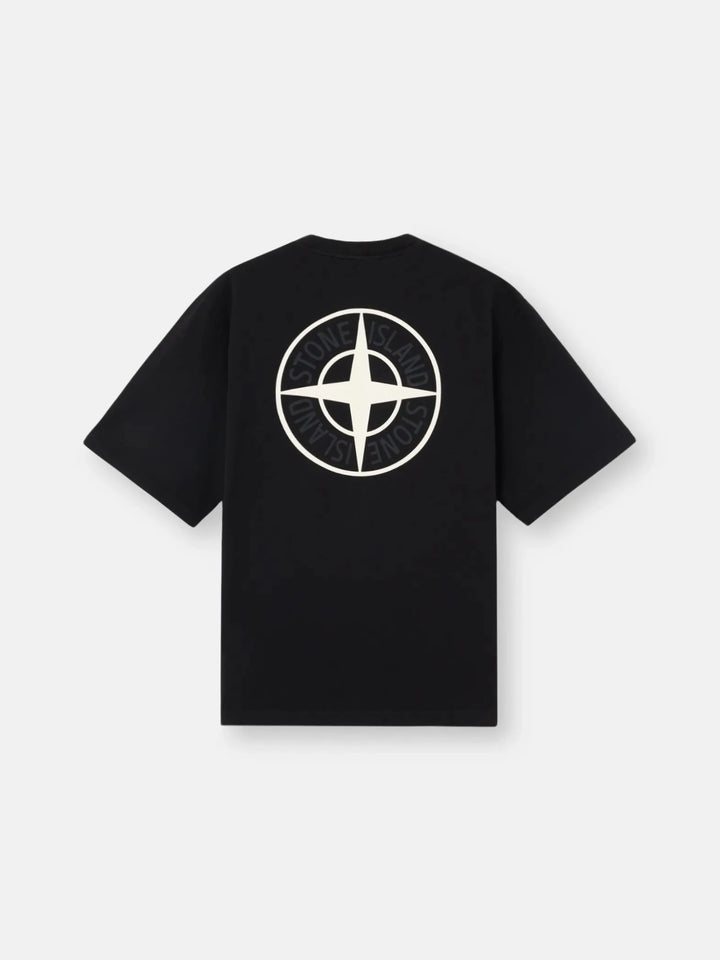 STONE ISLAND - T-shirt coupe regular à manches courtes avec imprimé « Industrial » Noir - Lothaire