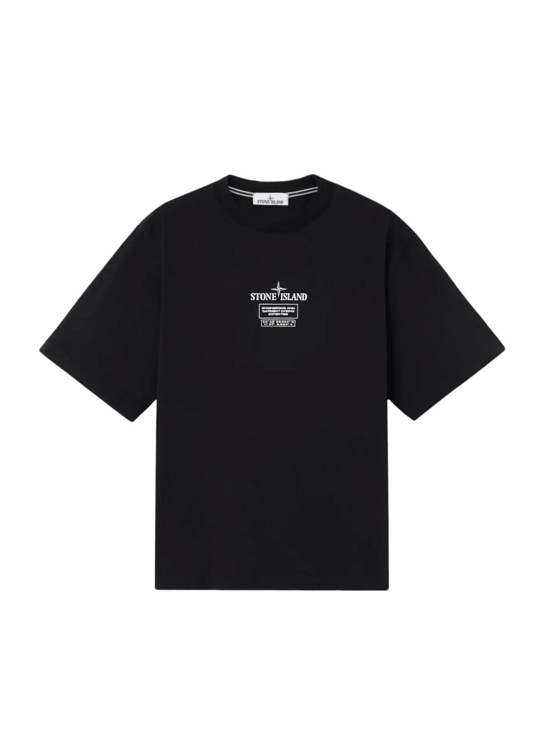 STONE ISLAND - T-shirt coupe regular à manches courtes avec imprimé « Industrial » Noir - Lothaire