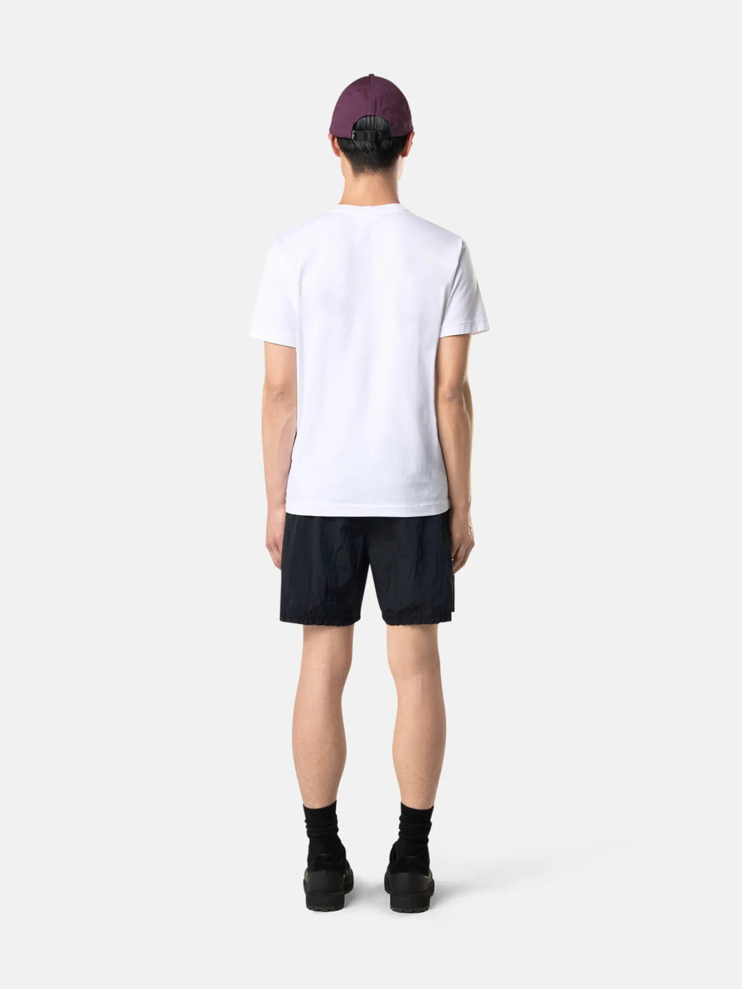 STONE ISLAND - T-shirt coupe slim à manches courtes avec écusson Compass Blanc - Lothaire