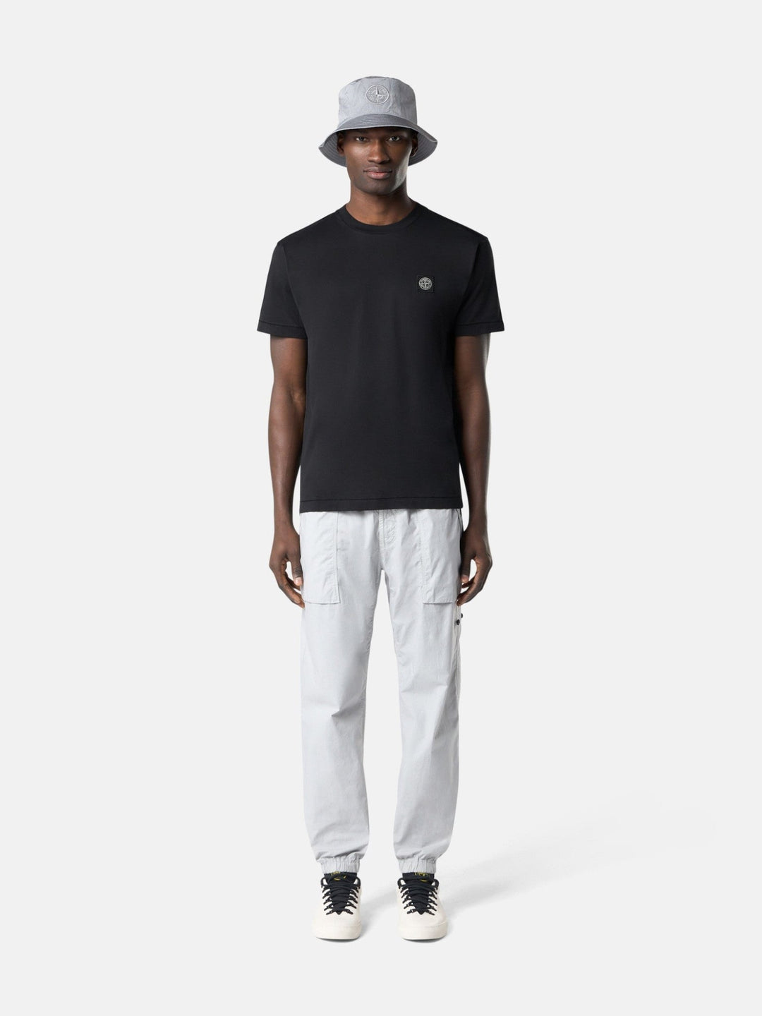 STONE ISLAND - T-shirt coupe slim avec écusson - logo Compass Noir - Lothaire