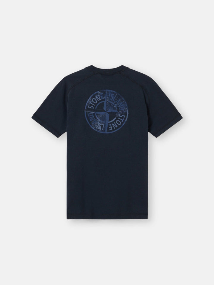 STONE ISLAND - T-shirt coupe slim avec imprimé Bleu marine - Lothaire