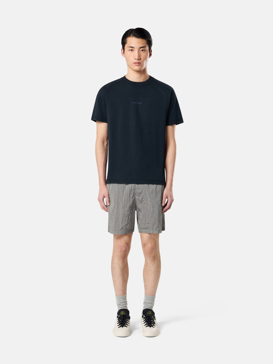 STONE ISLAND - T-shirt coupe slim avec imprimé Bleu marine - Lothaire