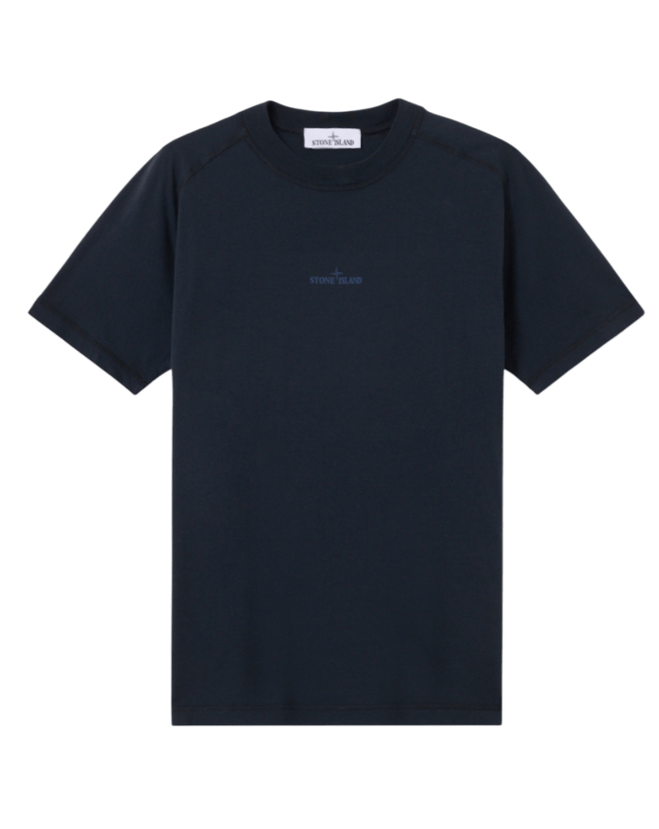 STONE ISLAND - T-shirt coupe slim avec imprimé Bleu marine - Lothaire