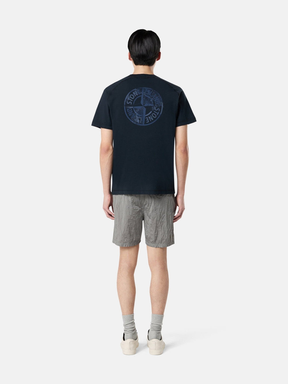STONE ISLAND - T-shirt coupe slim avec imprimé Bleu marine - Lothaire