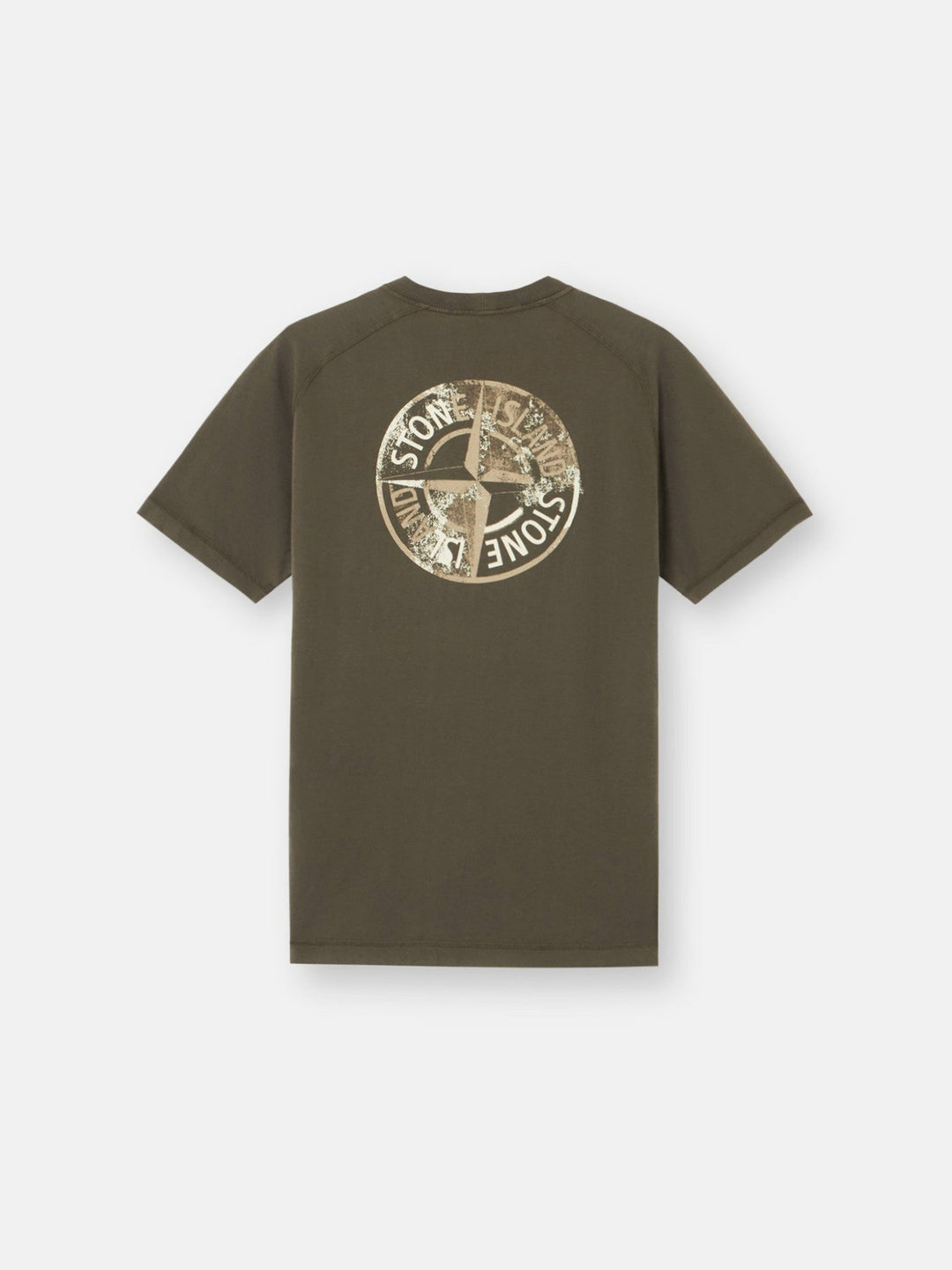STONE ISLAND - T-shirt coupe slim avec imprimé Vert Kaki - Lothaire