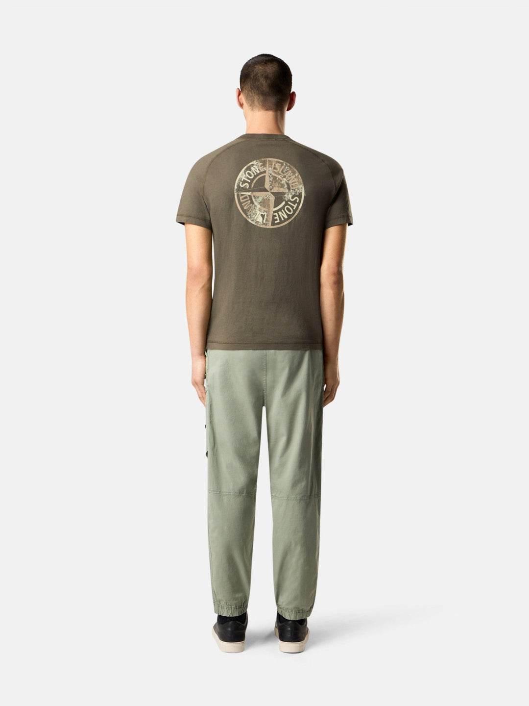 STONE ISLAND - T-shirt coupe slim avec imprimé Vert Kaki - Lothaire
