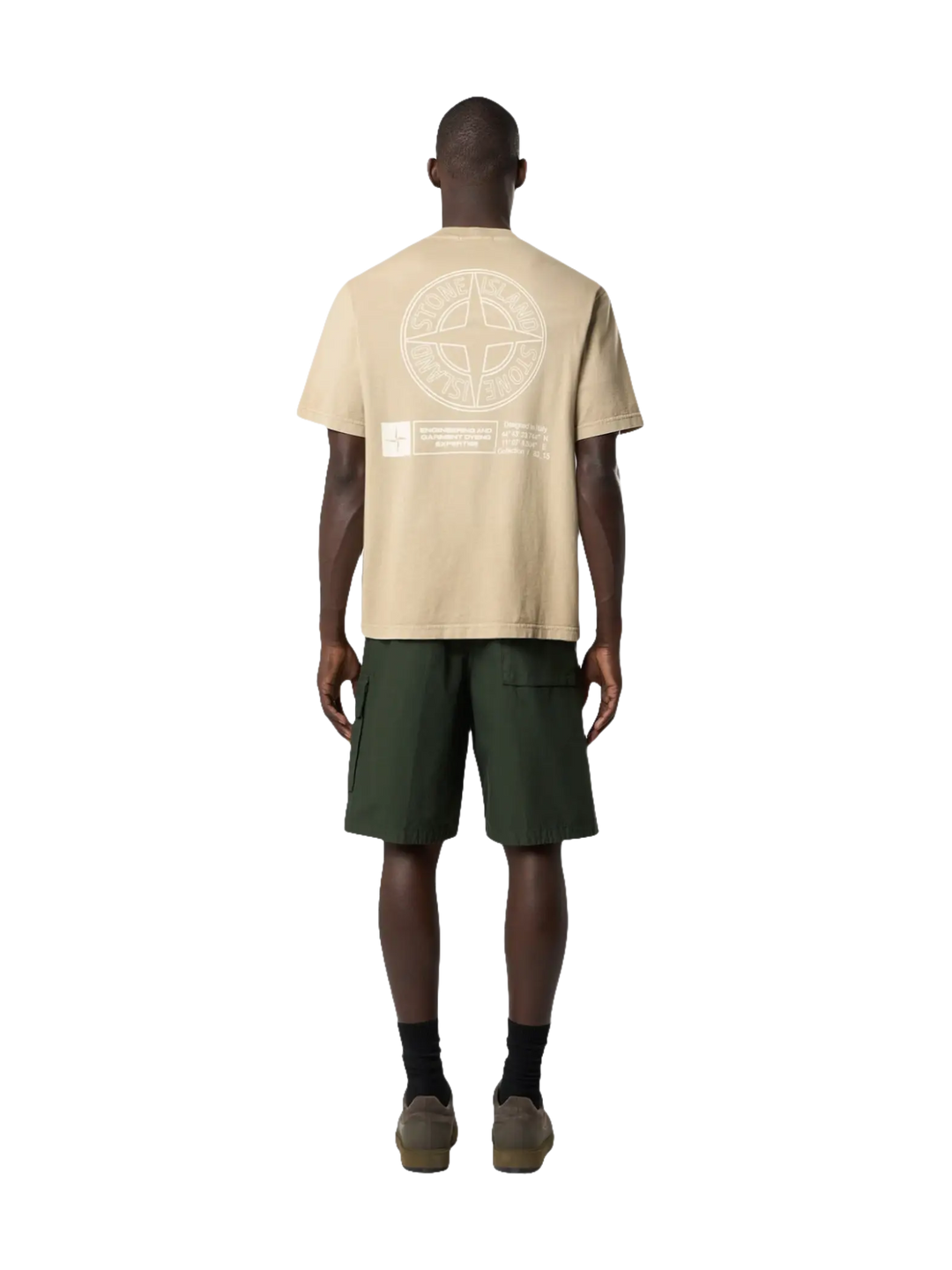 STONE ISLAND - T-shirt en coton Beige Désert - Lothaire