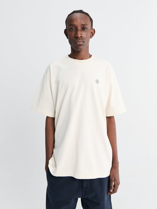 STONE ISLAND - T-shirt en Coton Ivoire - Lothaire