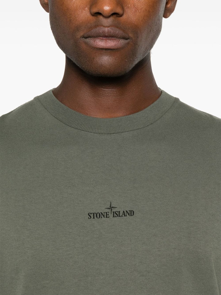 STONE ISLAND - T-shirt kaki - Lothaire