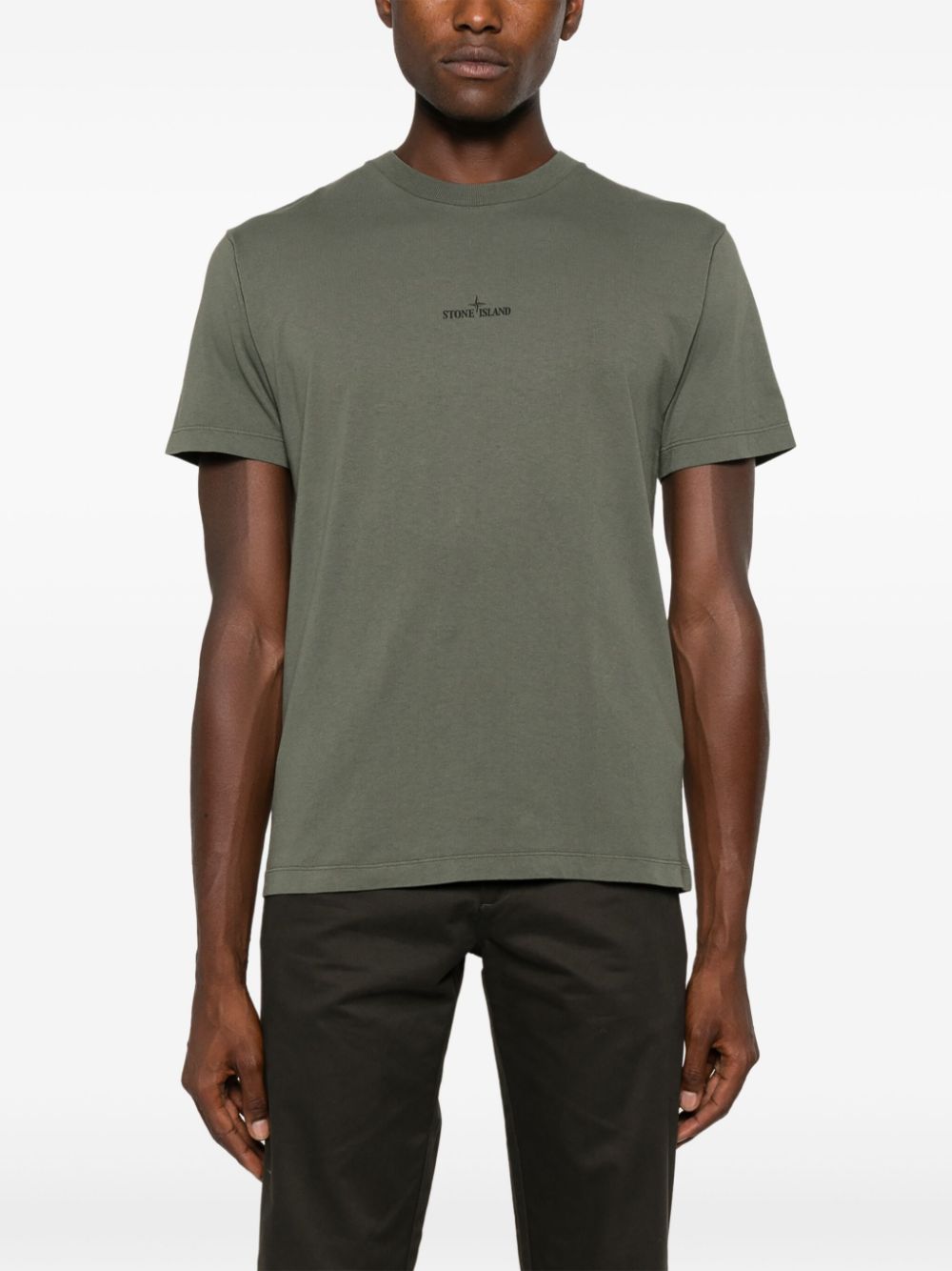 STONE ISLAND - T-shirt kaki - Lothaire