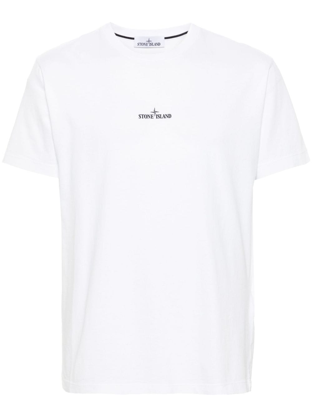 Stone Island - T Shirt white à logo - Lothaire
