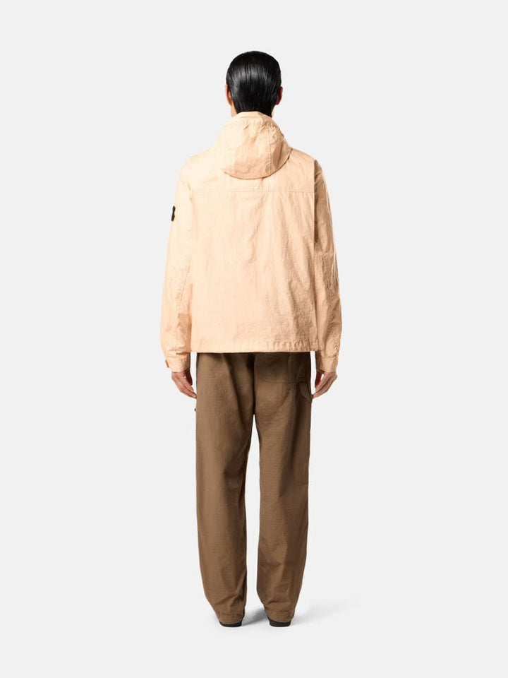 STONE ISLAND - Veste à capuche avec membrane imperméable Rose plâtre - Lothaire
