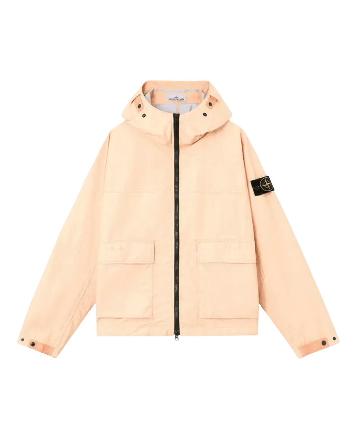 STONE ISLAND - Veste à capuche avec membrane imperméable Rose plâtre - Lothaire